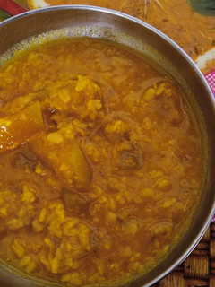 A picture of Muskmelon moong dal sabji.