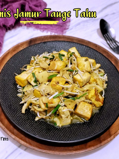 Foto resep Tumis Jamur Tauge Tahu