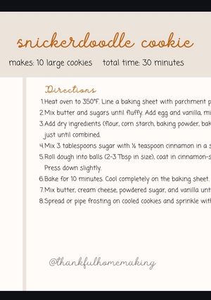 A picture of Snickerdoodle cookie.