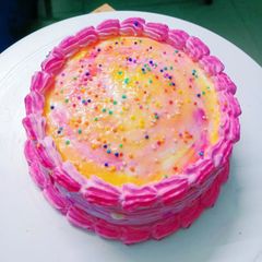 A picture of Pink cake.
