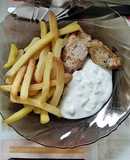 Csirke chilivel, újhagymàval és görög joghurttal