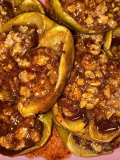 Foto de Maçã com Granola no forno