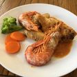 Alitas de pollo con gambones
