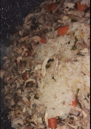 صورة لوصفة رز عدجاج على طريقتي