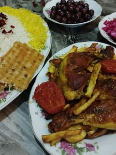 عکسی از دستور مرغ کازرونی