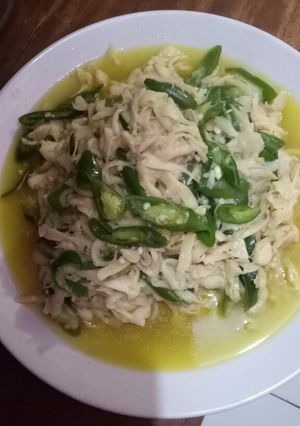 Foto resep Jamur tumis cabe hijau