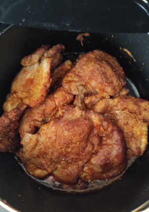 Una foto de Chuleta especiada en airfryer