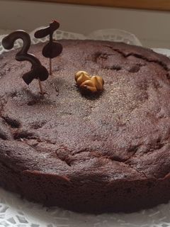 Una foto de Brownie de chocolate