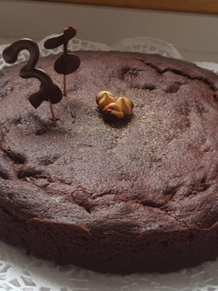 Una foto de Brownie de chocolate