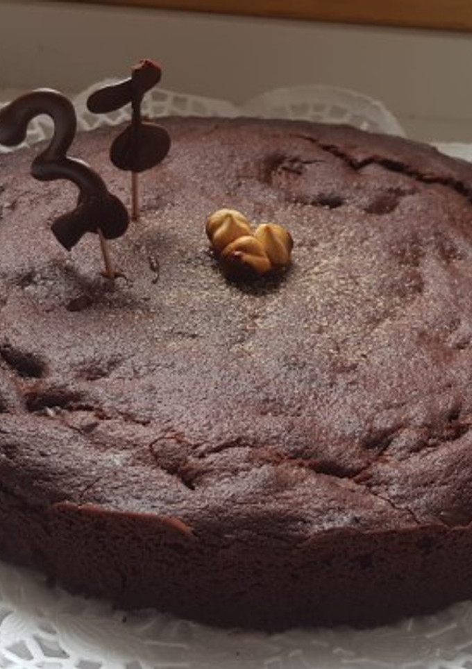 Una foto de Brownie de chocolate