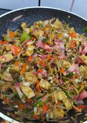 Foto resep Teri tempe sambal kincung / kecombrang