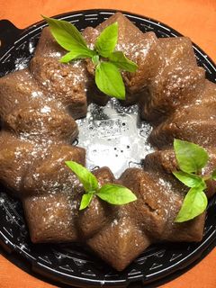 Una foto de Pudín de chocolate, en microondas