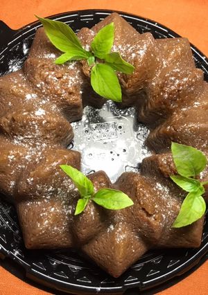 Una foto de Pudín de chocolate, en microondas