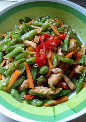 Foto resep Tumis buncis,wortel,tempe