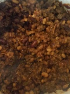 A picture of Crockpot Bbq beans.