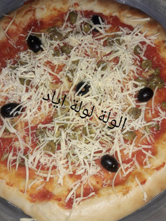 صورة لوصفة بيتزا الحراير محشية بالجبن