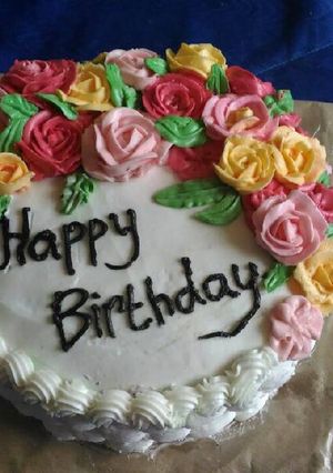 Foto resep Cake Ultah Flower (Korean Style)