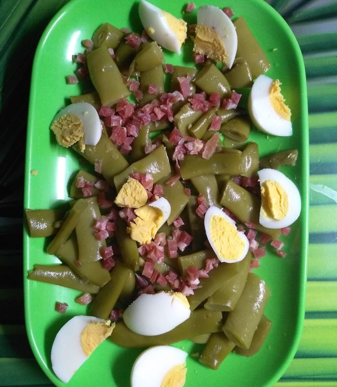 Foto principal de Judías verdes con jamón y huevo cocido