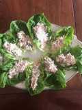 Atún en hojas de lechuga
