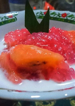 Foto resep Bubur Mutiara Campur pisang