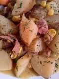 Slow Cooker Style Ham and Potatoes