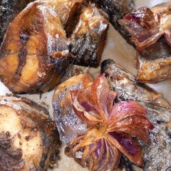 A picture of Fried mackerel fish 🎏.