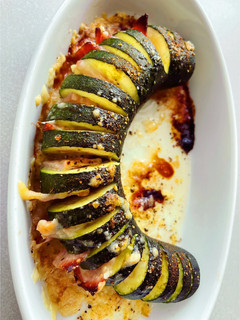 Une photo de Courgette Hasselback 🥒
