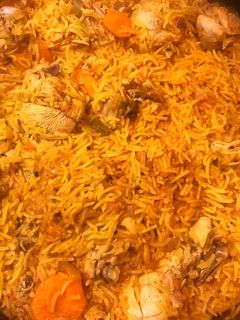 صورة لوصفة كبسة دجاج وبرياني دجاج في بعض 😉😁
