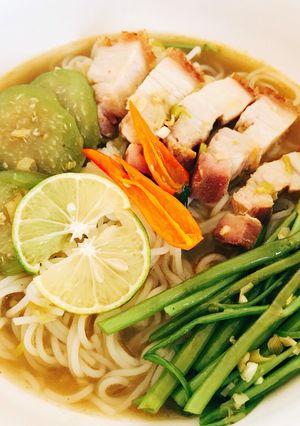 Hình của món Bún mắm miền tây.