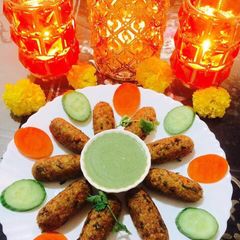 A picture of Mix Veg Daliya Rolls.