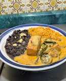 *SALMÓN AL CITRUS CON HONGOS Y SALSA CREMOSA CON CHILE CHIPOTLE*