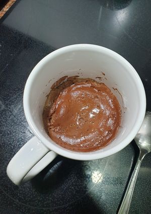 Una foto de Mug cake. Bizcocho fácil con 3 ingredientes