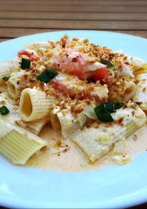 รูปของ Rigatoni King Crab With Boston Sauce พาสต้า ปูอลาสก้า กับ บอสตันซอส