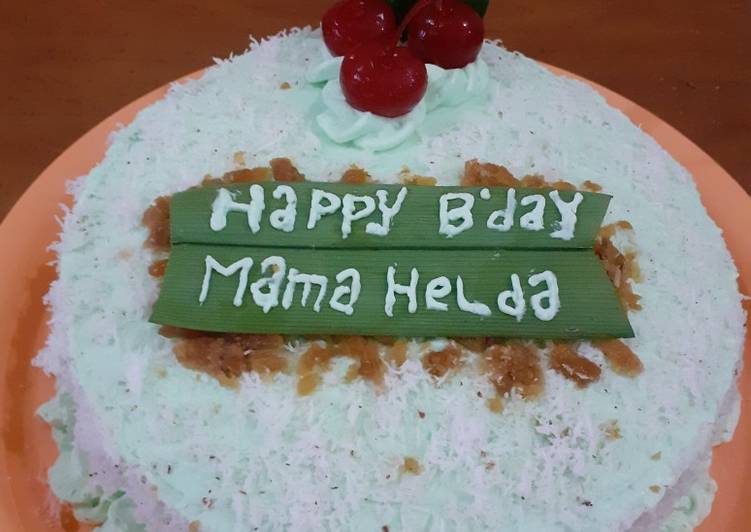Cake Pandan Gula Merah For Simple Birthday Cake 😊
