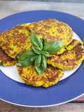 Zucchini and Squash Blossom Fritters (Pan-Cooked)