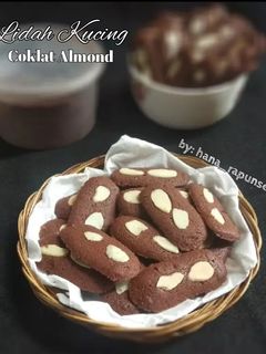 Foto resep Lidah Kucing Coklat Almond