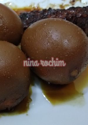 Foto resep Bacem telor tempe (simple)