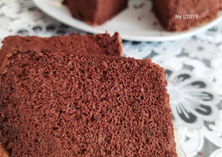Chiffon cake coklat