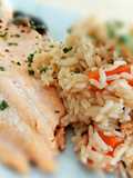 Filet de truite et riz aux carottes au Nutricook Seb