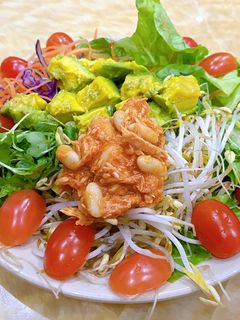 Hình của món Eat clean: Salad cá ngừ.