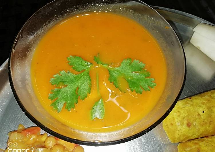 Recipe of Any-night-of-the-week Tomato carrot soup