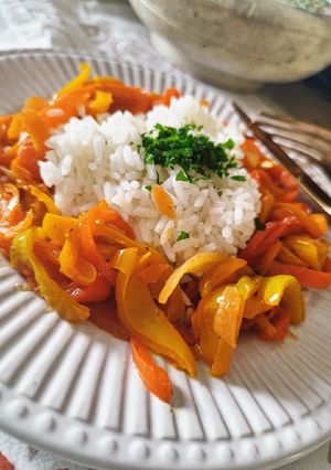 Une photo de Fricassée de poivrons