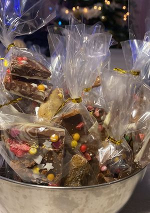 Une photo de Tablette de chocolat de Noël maison