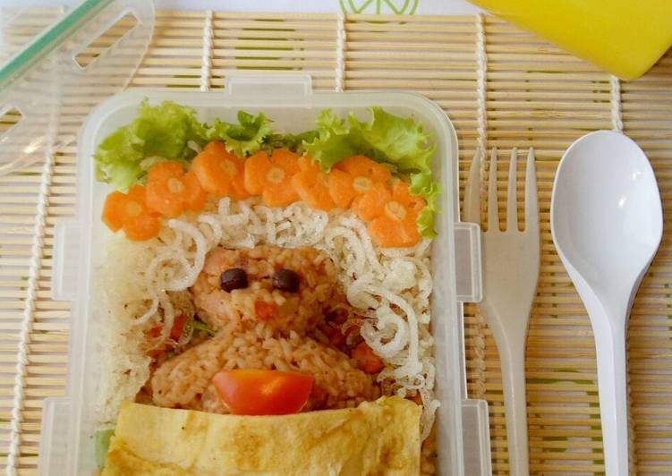 Steps to Prepare Perfect Nasi goreng asam manis Beruang tidur