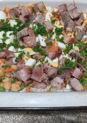 Una foto de Ensalada 🥗 Tipo ropa vieja