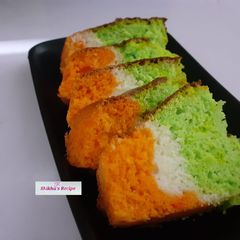 A picture of Tiranga vanilla cake.