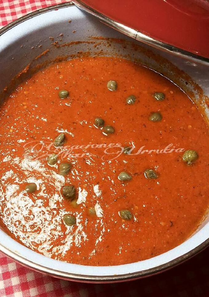 Una foto de Salsa de tomate frito. especial para carnes a la brasa