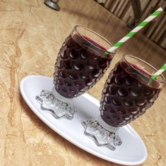 Tropical hibiscus juice (zobo) A picture of Tropical hibiscus juice (zobo).