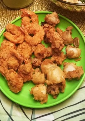 Foto resep 🍤🦑 Udang cumi crispy