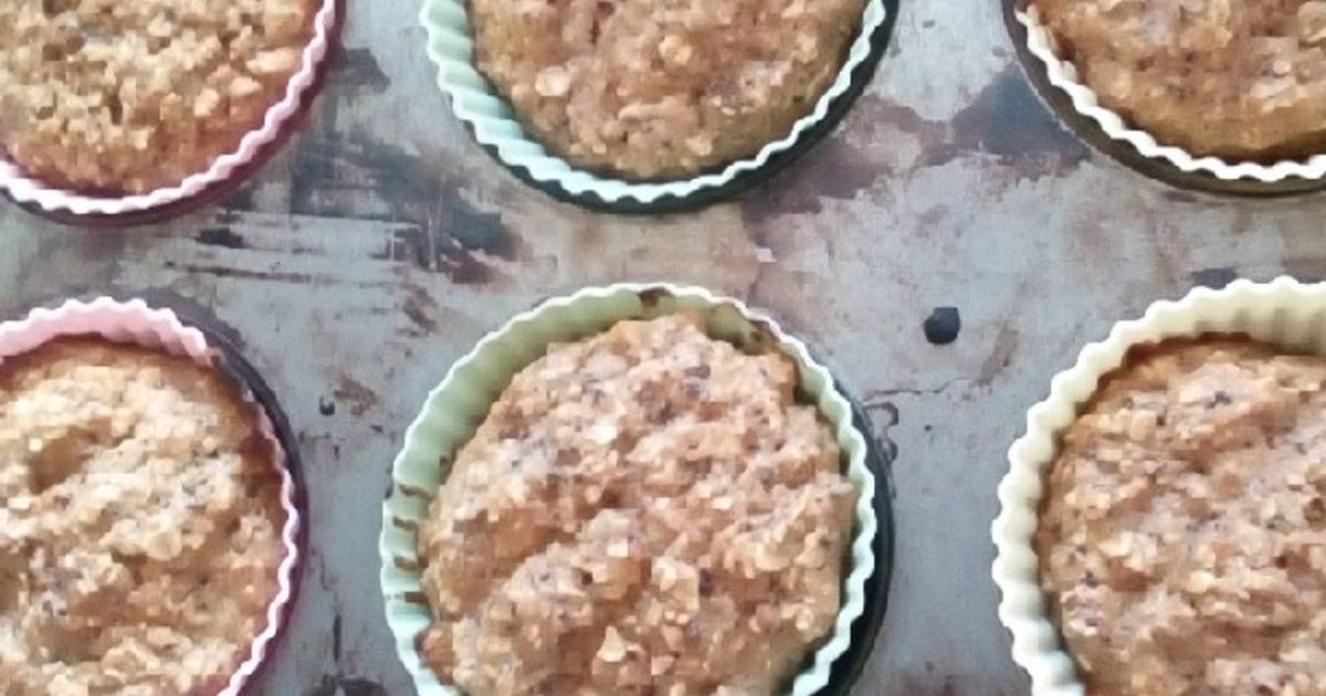 Muffins de avena, banana y pasas 🍌🍌🍇🍌🍌🍇🍌🍌 Receta de Marion Magro Cookpad